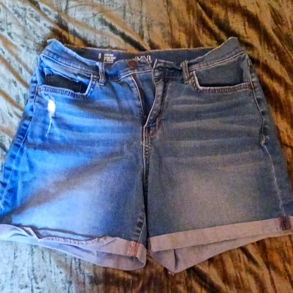 a.n.a high rise denim short